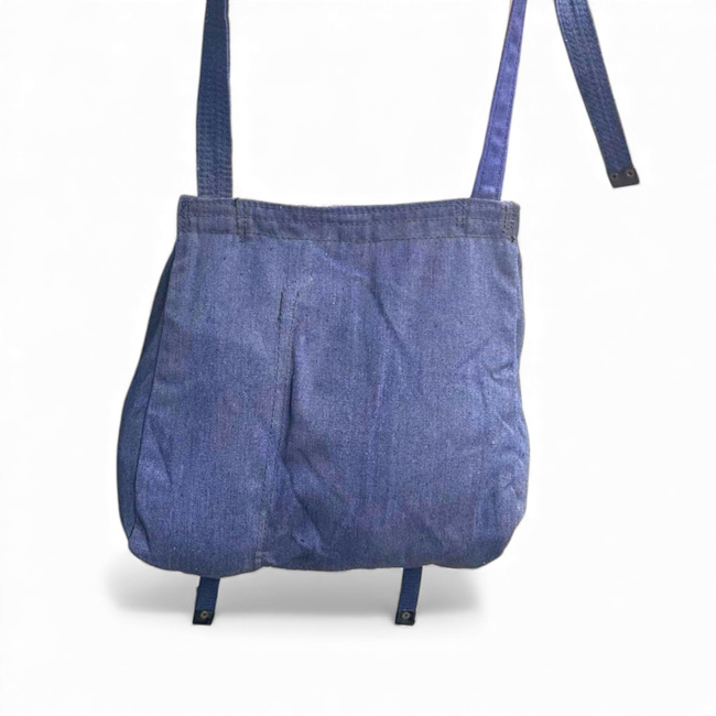 Sac militar de merinde albastru, post-WWII, Surplus Armata Romana - Uzat