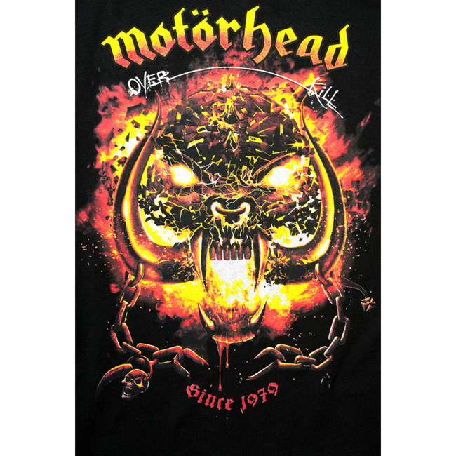 MAIEU MOTÖRHEAD DIN BUMBAC CU IMPRIMARE OVERKILL - NEGRU - BRANDIT