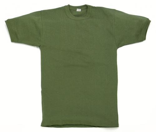 COTTON SHORT SLEEVE UNDERSHIRT - GERMAN ARMY - OD GREEN