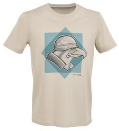 TRICOU IMPRIMAT - VULTUR CU CASCĂ - D.FIVE - DEȘERT