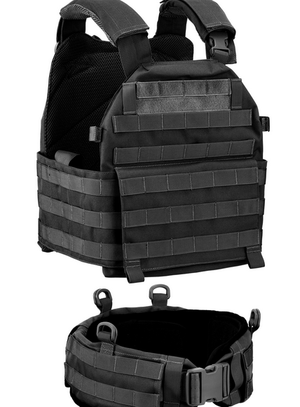 BALLISTIC PLATE CARRIER VEST - DEFCON 5® - BLACK