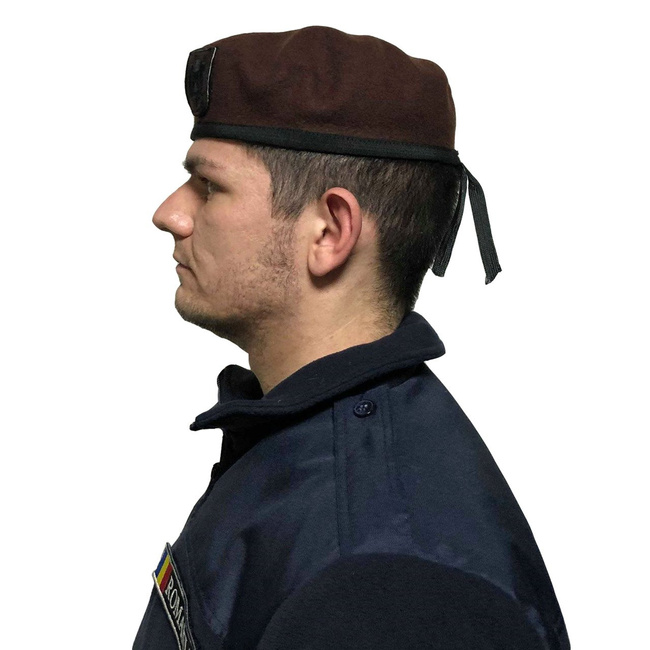 BERET WITH VELCRO INSIGNIA - Lecter Tactical - BROWN
