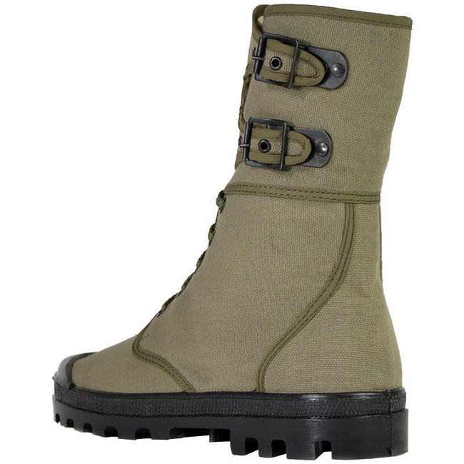 Bocanci French Commando din canvas, cu catarame, OD