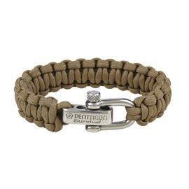 Bratara Paracord - Pentagon 2.0® Survival - Coyote