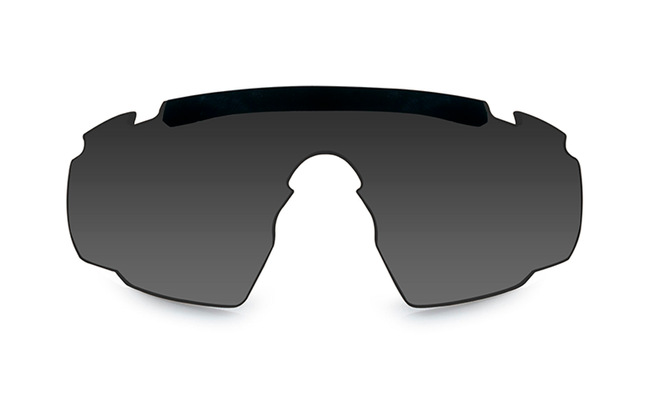 BALLISTIC SUNGLASSES - SABER ADVANCED - WILEY X - GREY/ CLEAR/ LIGHT RUST - Black frame 