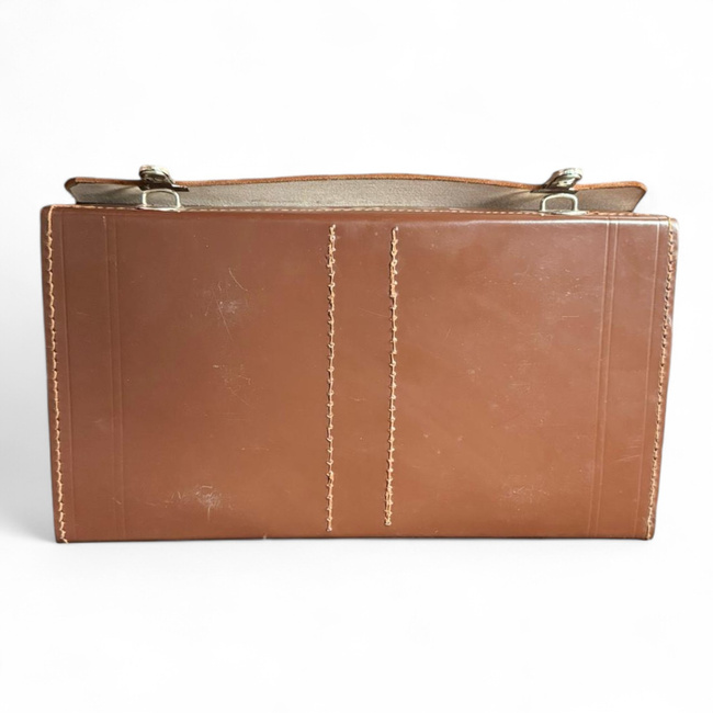 Geanta pentru documente din piele - Surplus Militar Armata Romana - Maro - In Stare Buna