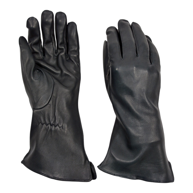 Manusi din piele - Surplus militar Armata Olandeza - Negre - Ca noi