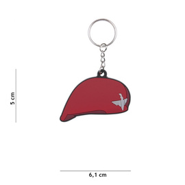 3D PVC KEYCHAIN - 1ST AIRBORNE BERET