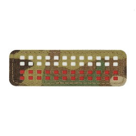 PATCH STEAG (mini dreptunghi) - 25 x 80 mm - LASER CUT - MULTICAM/ALB/ROSU - M-TAC