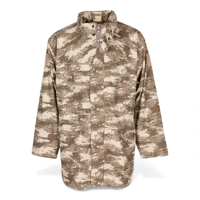 Jacheta Parka Ripstop cu captuseala - Surplus Militar Armata Turciei - Camuflaj Desert M2021 - Uzata