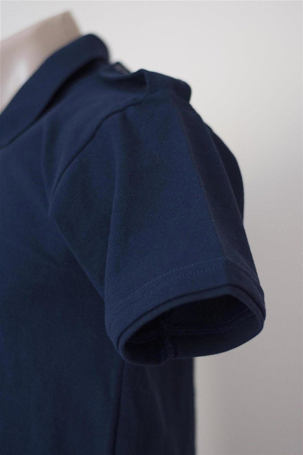 Tricou polo albastru inchis cu maneca scurta si epoleti pentru PENITENCIAR, JANDARMERIE, POMPIERII