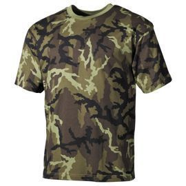 SHORT SLEEVE T-SHIRT - AMERICAN ARMY STYLE - MFH® - M95 CZECH CAMOUFLAGE