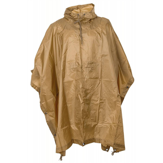 RIP-STOP PONCHO, RAINCOAT - 144 x 223 CM - MFH® - COYOTE