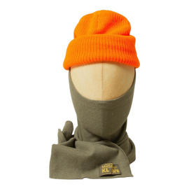 Fular Vintage Half Tubular - Anii 1970 - Surplus Militar Armata Olandeza - Verde Olive - In Stare Buna