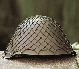 East German Helmet W.net Cover Used Deco