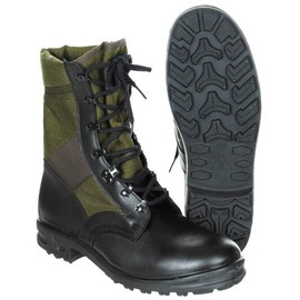 BW TROPICAL BOOTS - BALTES - BLACK/OD GREEN - MILITARY SURPLUS - LIKE NEW