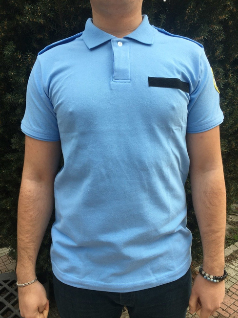 Prison Guard Polo T-Shirt, Light Blue