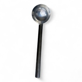 STAINLESS STEEL SOUP LADLE - ROMANIAN ARMY MILITARY SURPLUS - IN GOOD CONDITION