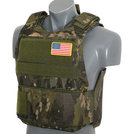 Standard Tactical Vest with Soft Dummy Ballistic Inserts - Delta Soft Body Armor - MT Camo - 8FIELDS