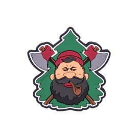PATCH BEARDMAN BUSHCRAFT - PVC - OLIV
