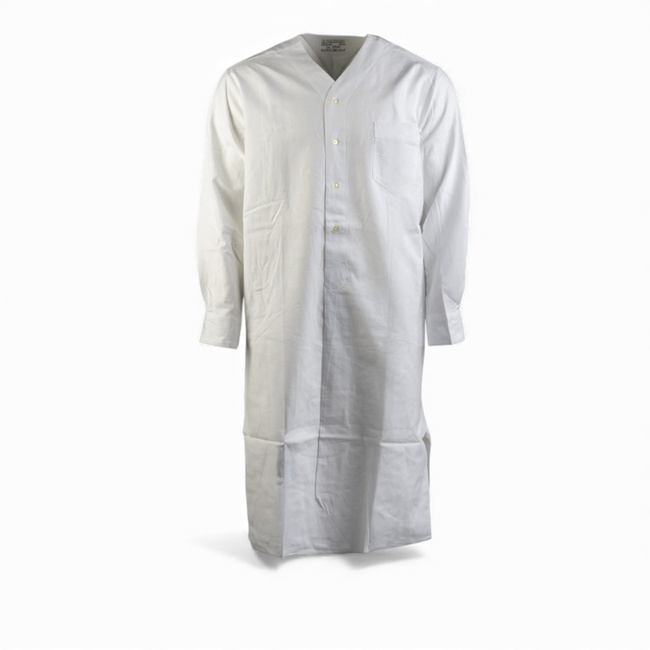 Camasa de nopate din bumbac - Surplus Militar Armata Germana Bundeswehr - Alba - Ca Noua