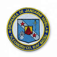 EMBLEMA GRUPAREA DE JANDARMI MOBILA BACAU, CU APLICARE PRIN COASERE