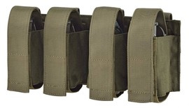 BUZUNAR, POUCH CVADRUPLU PENTRU GRENADE - DEFCON 5 - VERDE OD