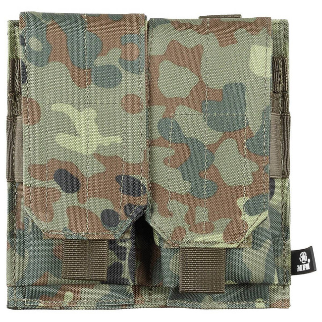 Port incarcator cu 2 compartimente, "MOLLE" - camuflaj flecktarn - MFH
