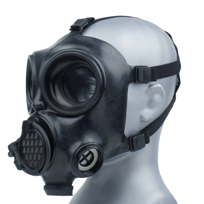 MASCĂ DE GAZ MILITARĂ OM-90 - NATO - NEAGRA