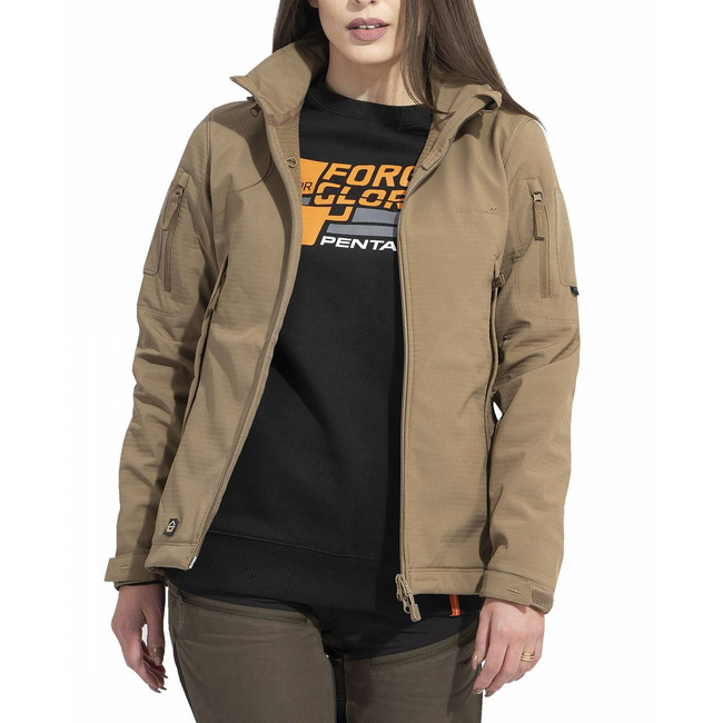 SOFTSHELL JACKET FOR WOMEN - ARTAXES - Pentagon - WOLF GREY