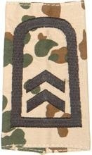 GERMAN ARMY TROPICAL CAMO/BLACK SHOULDER LOOPS ´OBERFELDWEBEL´