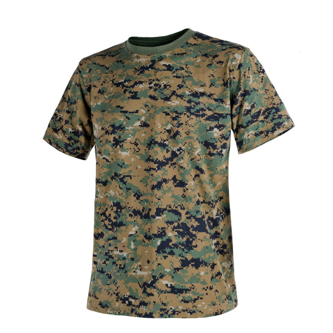 TRICOU DIN BUMBAC - Helikon Tex - USMC WOODLAND DIGITAL
