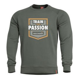 PULOVER - HAWK "TRAIN YOUR PASSION" - Pentagon® - VERDE CAMO