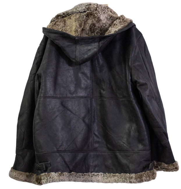 JACHETA DIN PIELE SI BLANA PE INTERIOR - SURPLUS MILITAR AL ARMATEI ROMANE - UZATA