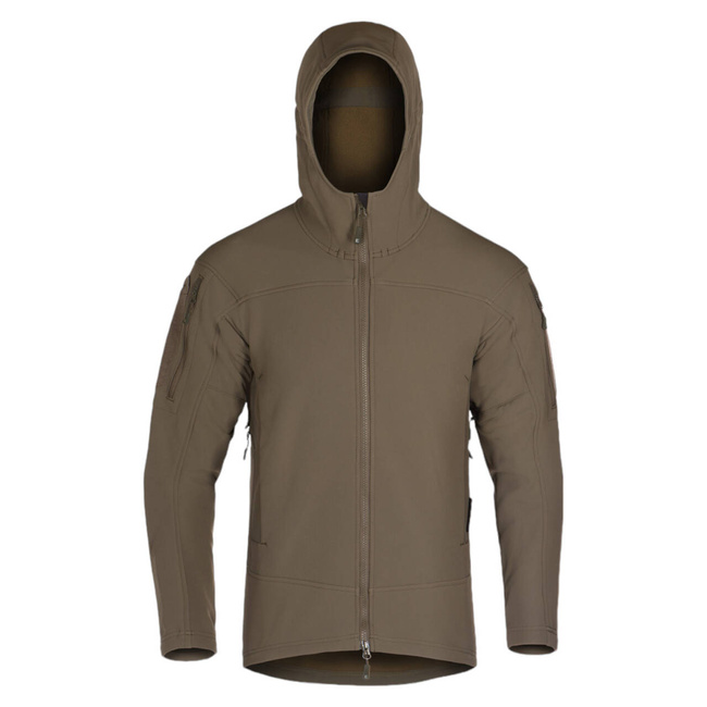 AUDAX SOFTSHELL HOODIE - RAL7013 - CLAWGEAR