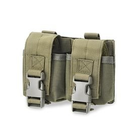 POUCH, BUZUNAR DUBLU PENTRU GRENADE - DEFCON 5 - VERDE OD