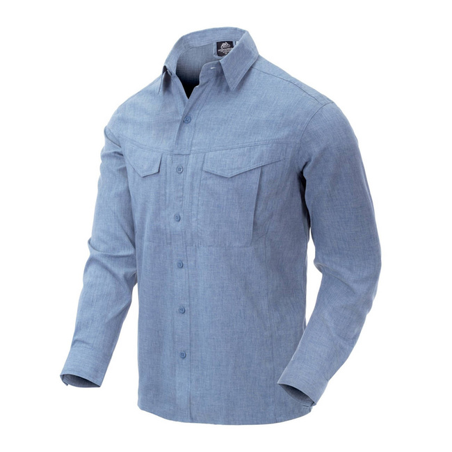 DEFENDER MK2 GENTLEMAN SHIRT - MELANGE LIGHT BLUE
