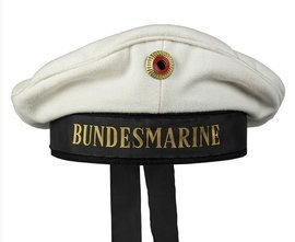 PALARIE BUNDESMARINE CU INSIGNA - ALBA