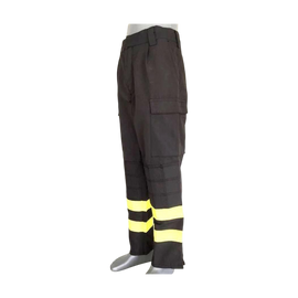 Pantaloni de pompier cu benzi reflectorizante - 100% Bumbac - Surplus militar de la armata Germaniei  - Uzati