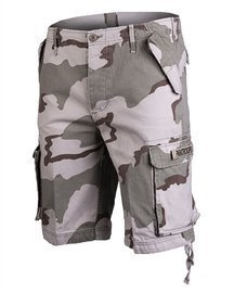 Pantalon scurt de parasutist, prespalat, Desert