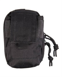 BLACK PADDED BELT POUCH