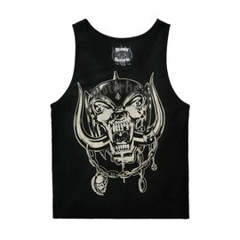 MOTÖRHEAD COTTON TANK TOP WITH WARPIG PRINT - BLACK - BRANDIT