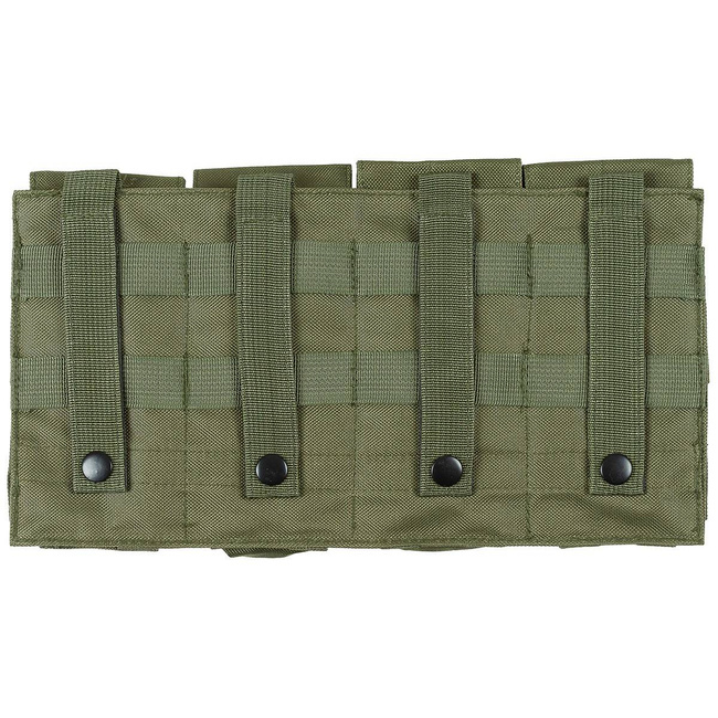AMMO POUCH 4 COMPARTMENTS MOLLE - OD GREEN