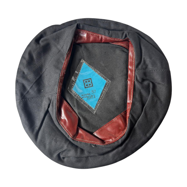 Bereta militara cu margine visinie/bordo - Surplus militar Armata Romana - Uzata