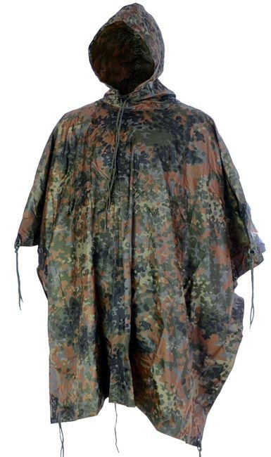 PONCHO, PELERINA DE PLOAIE RIPSTOP - Mil-Tec - FLECKTARN