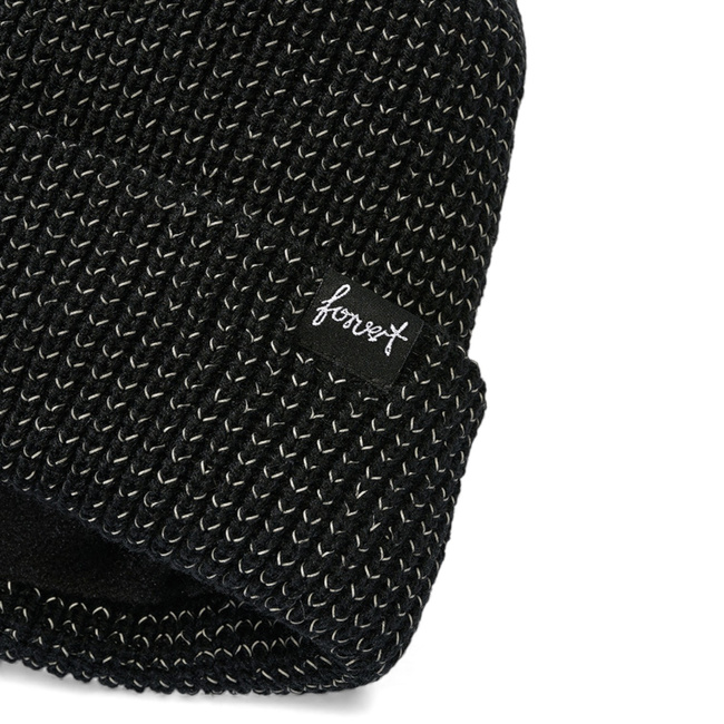 Knitted Beanie with Reflective Yarn - Forvert - Black - Brandit