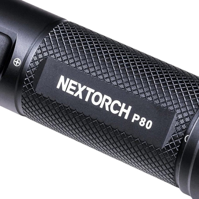 Nextorch P80 Powerful Tactical Flashlight - Black