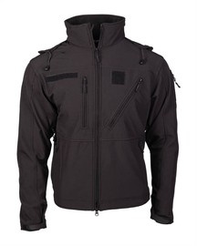 GEACA SCU 14 CU MATERIAL DE TIP SOFTSHELL, BLACK - MIL-TEC