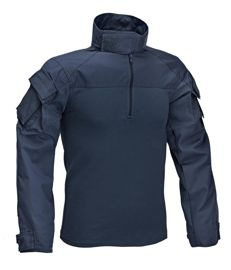 COTTON COMBAT SHIRT - NAVY BLUE