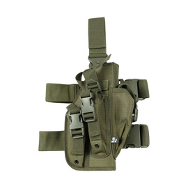 Holster tactic de picior dreapta - ajustabil cu sistem Molle - Verde OD